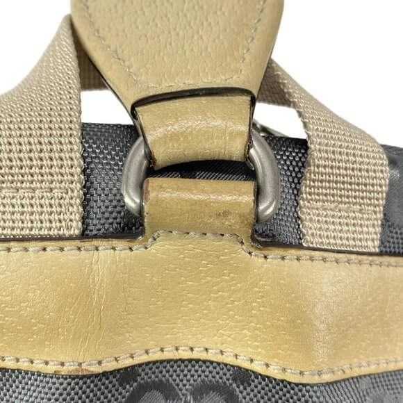 GUCCI Gucci Off the Grid Sling Backpack Dark Gray Beige Nylon - - Picture 13 of 16